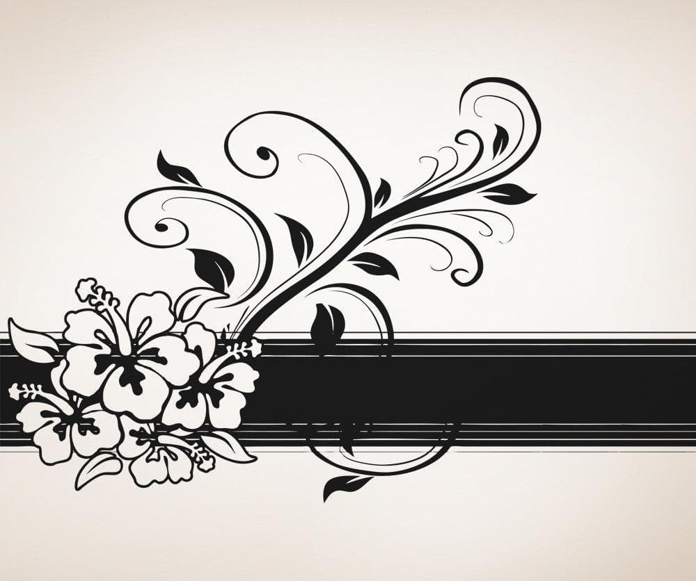 Vinyl Wall Decal Sticker Hawaiian Border #OS_AA371