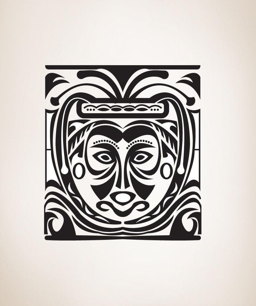 Vinyl Wall Decal Sticker Tribal Mask Painting #OS_DC295