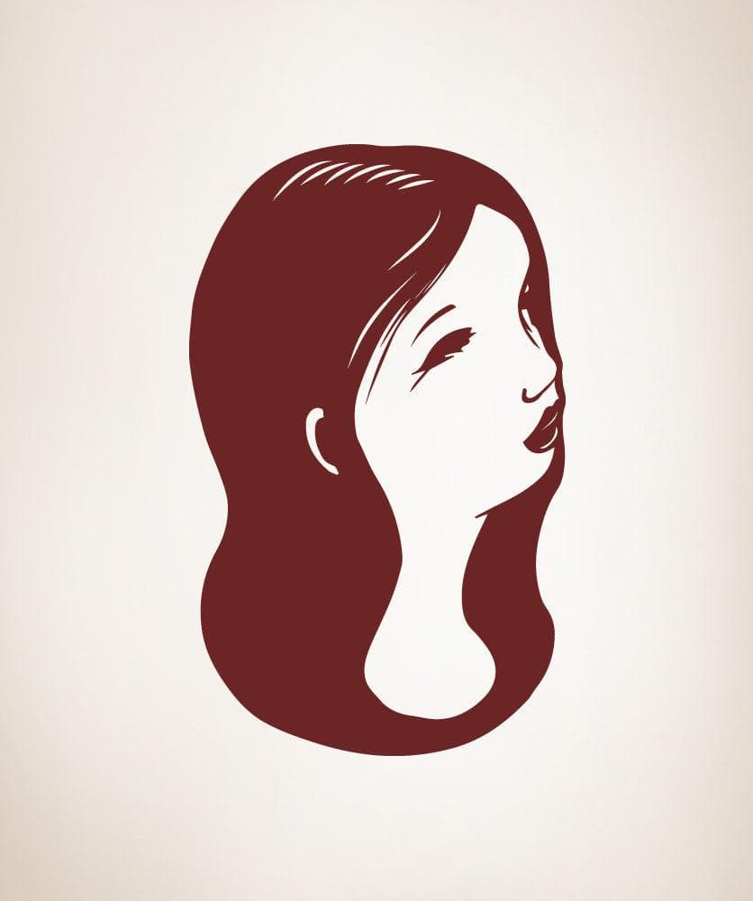Vinyl Wall Decal Sticker Girl Portrait #OS_MB499