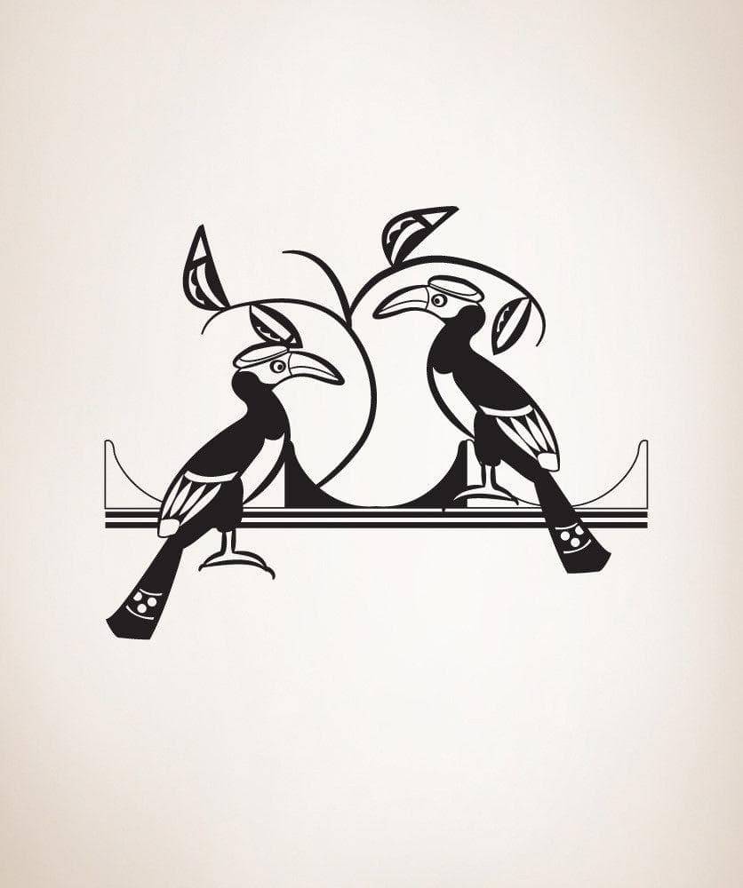 Tropical Birds Vinyl Wall Decal Sticker. #OS_DC283