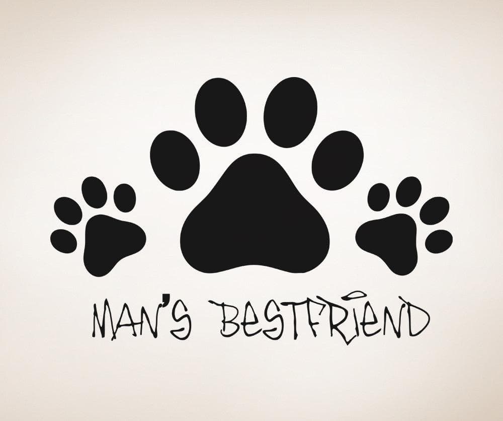 Vinyl Wall Decal Sticker Man's Best Friend #OS_AA573