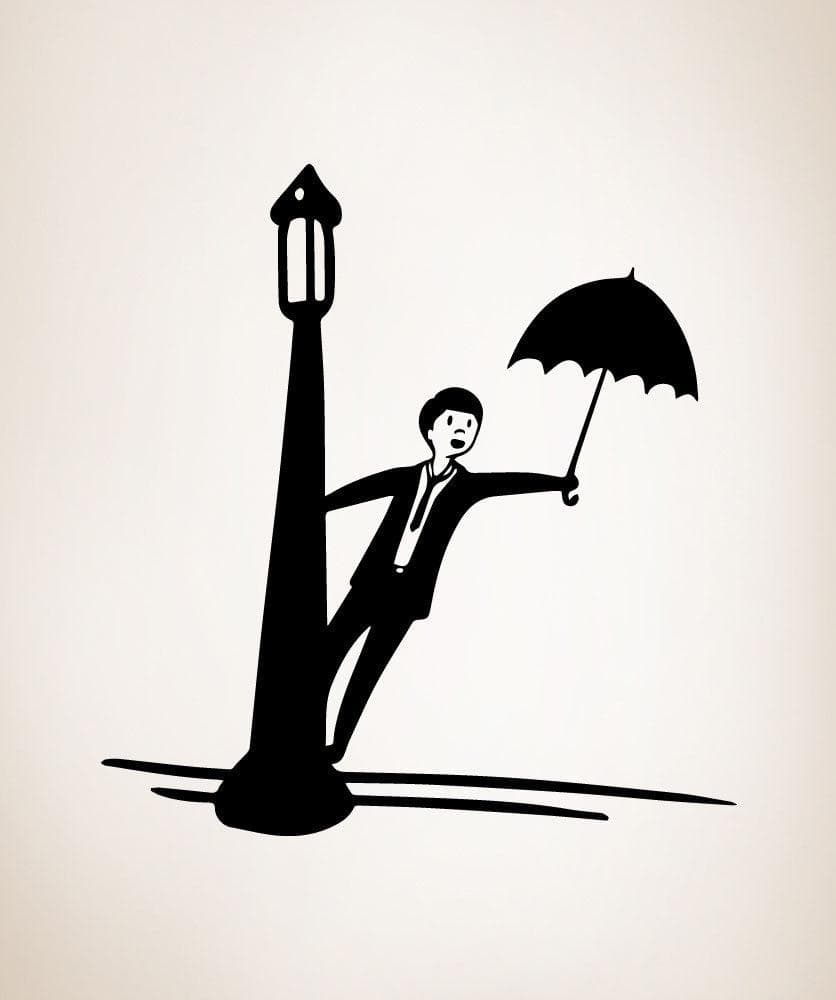 Vinyl Wall Decal Sticker Singing in the Rain #OS_MB500