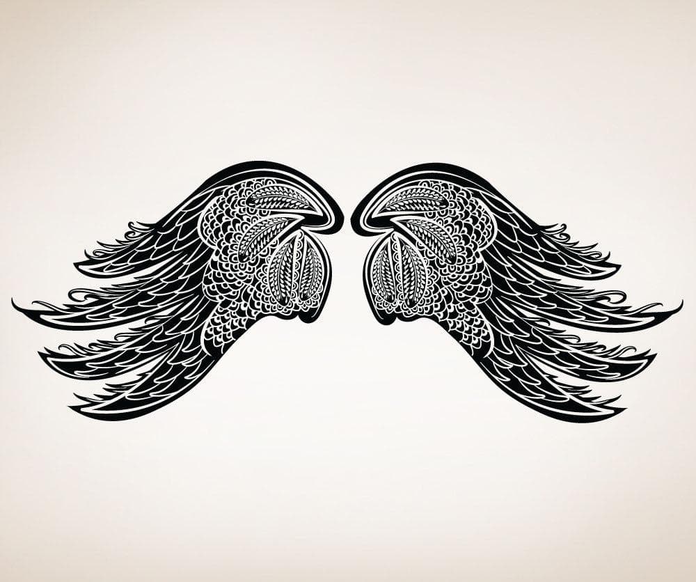 Intricate Wings Vinyl Wall Decal Sticker. #OS_DC231