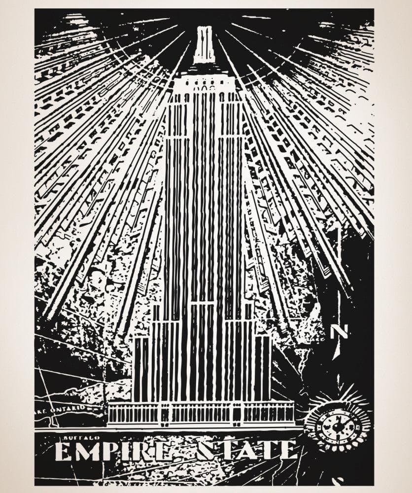 Empire State Building Vinyl Wall Decal Sticker. #OS_AA551