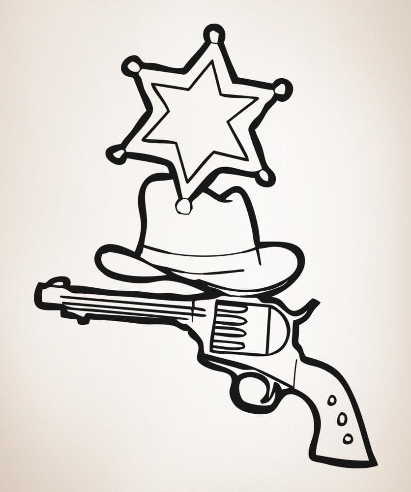 Vinyl Wall Decal Sticker Sheriff #OS_AA425