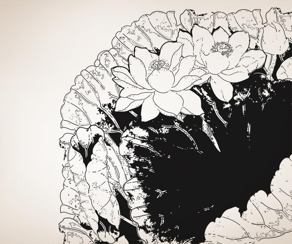 Vinyl Wall Decal Sticker Flowers and Leaves #OS_AA248