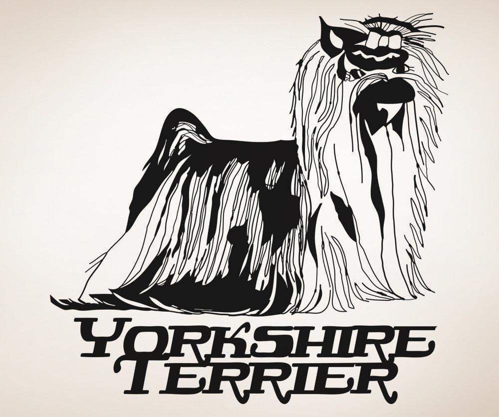 Vinyl Wall Decal Sticker Yorkshire Terrier #OS_AA634