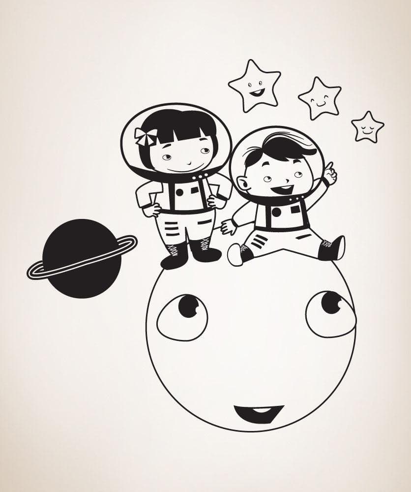 Vinyl Wall Decal Sticker On Top of the Moon #OS_DC277