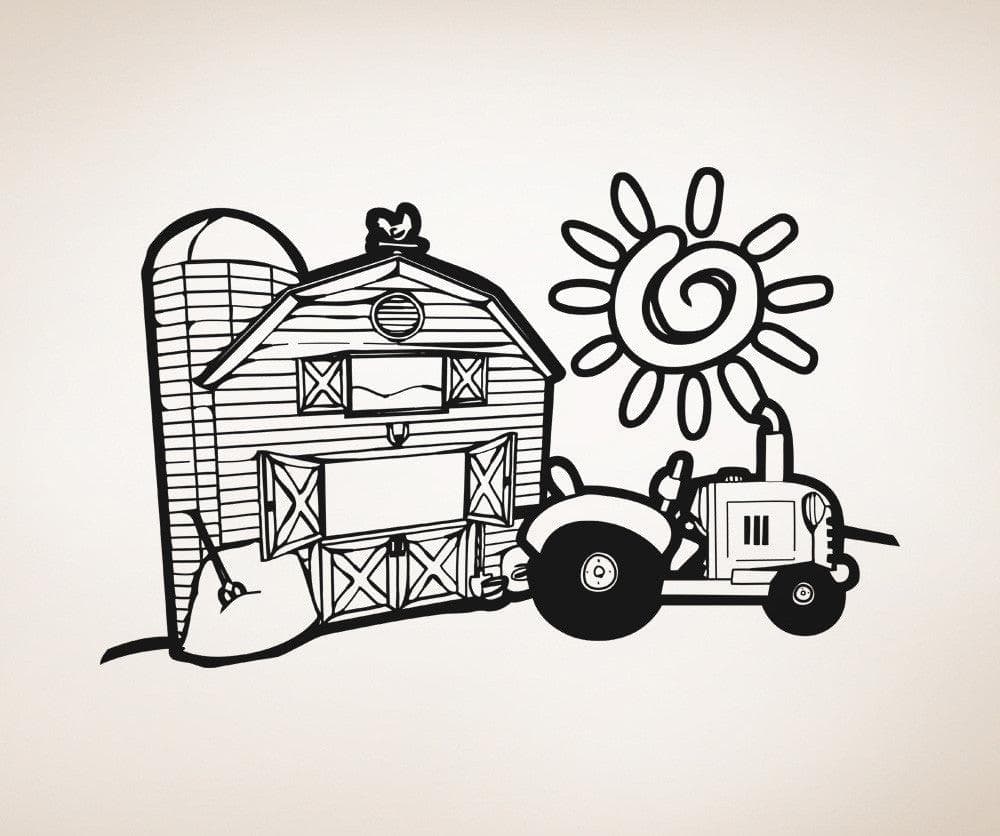 Vinyl Wall Decal Sticker Barnyard #OS_AA596
