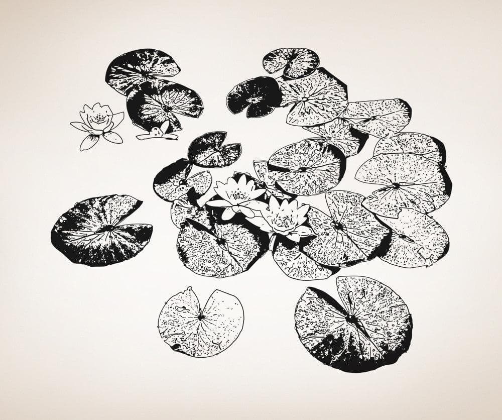 Vinyl Wall Decal Sticker Water Lilies #OS_AA301