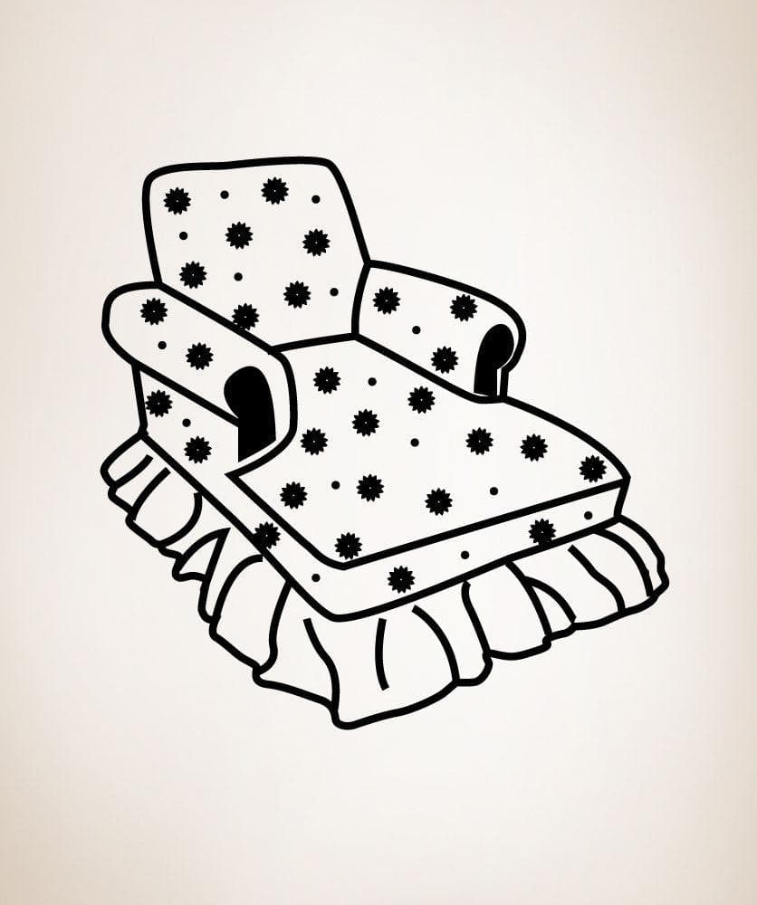 Vinyl Wall Decal Sticker Lounge Chair #OS_MG357