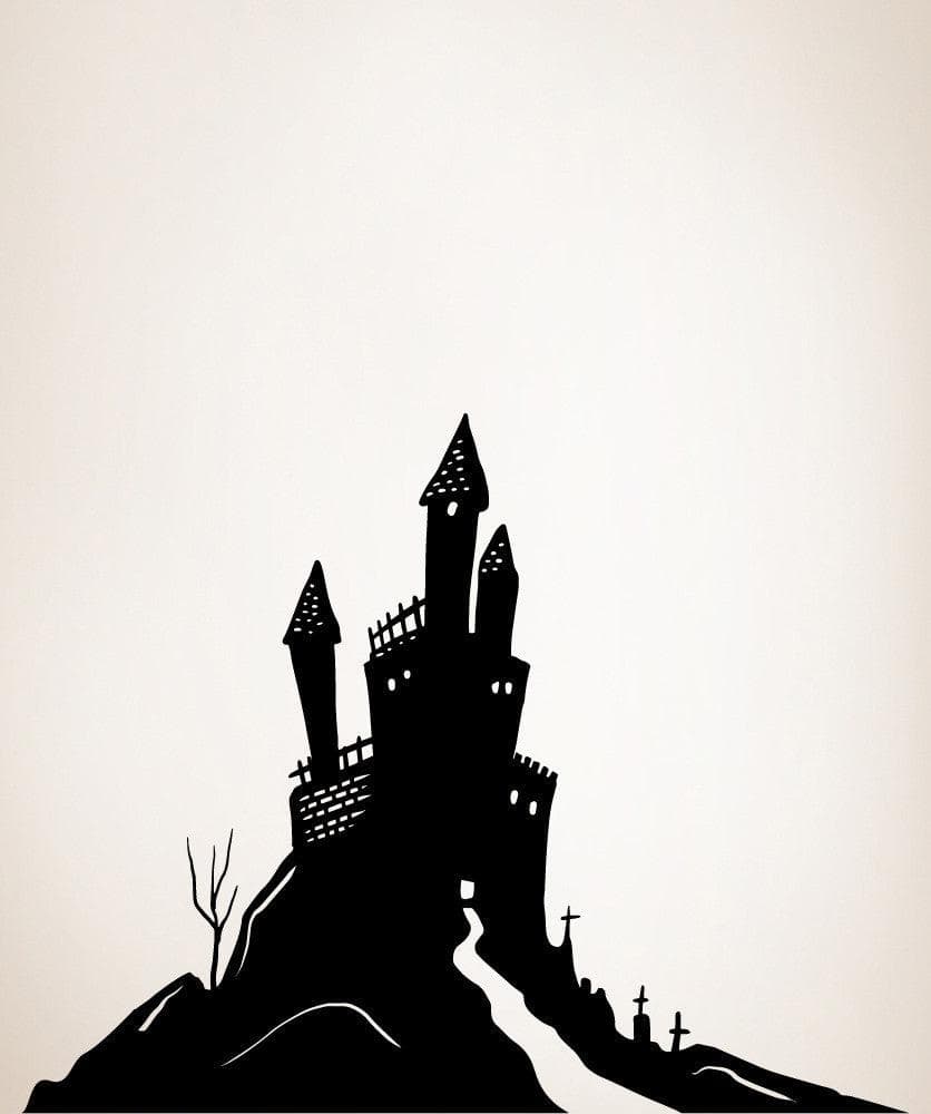 Haunted House Castle Vinyl Wall Decal Sticker. #OS_MB656
