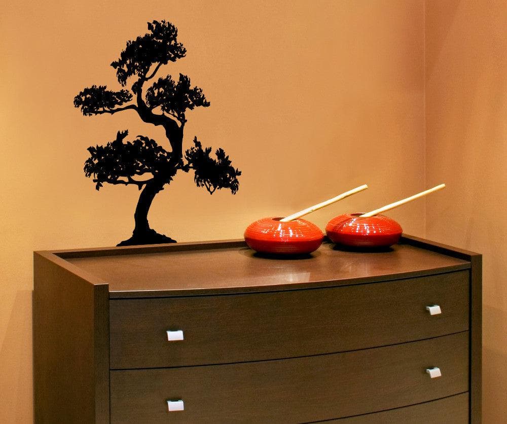 Vinyl Wall Decal Sticker S-shaped Bonsai #AC220
