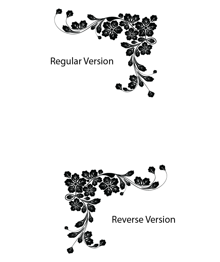 Vinyl Wall Decal Sticker Floral Corner #617