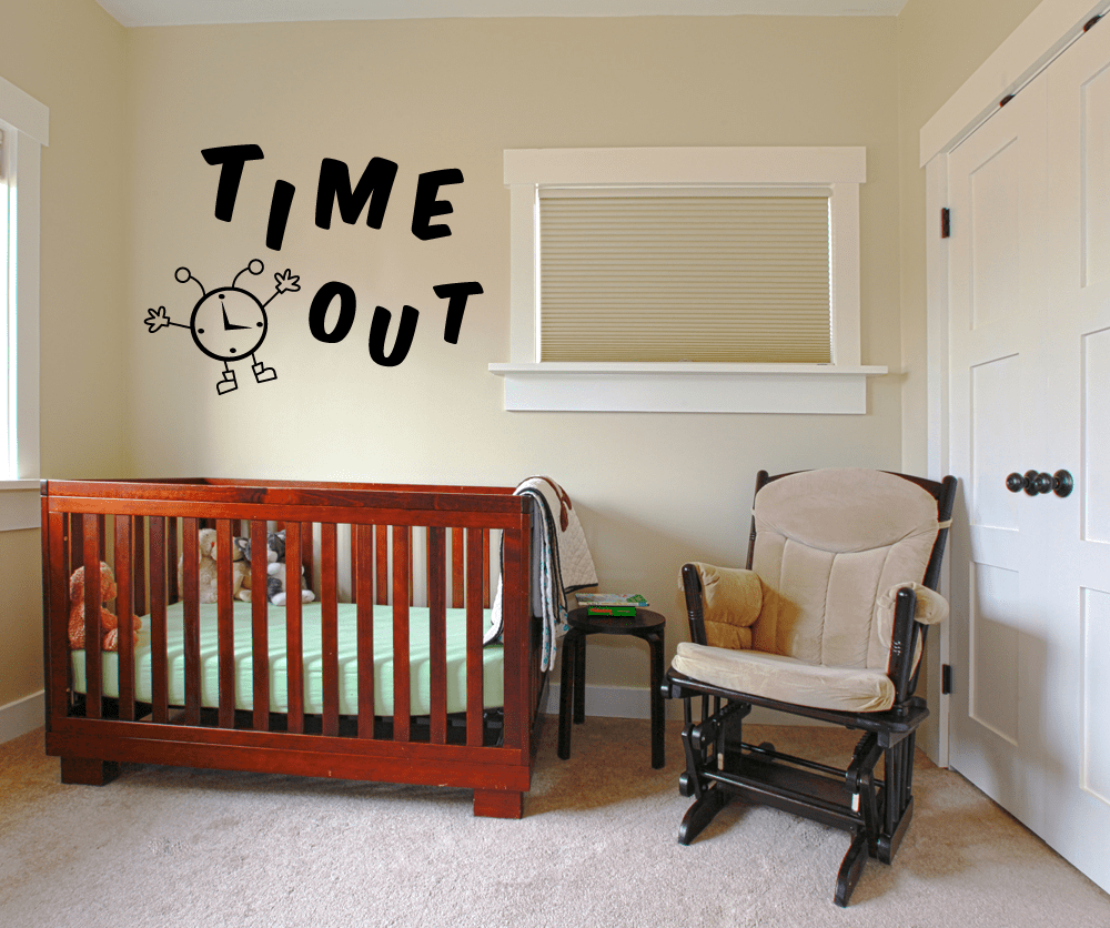 Vinyl Wall Decal Sticker Time Out #OS_MG343