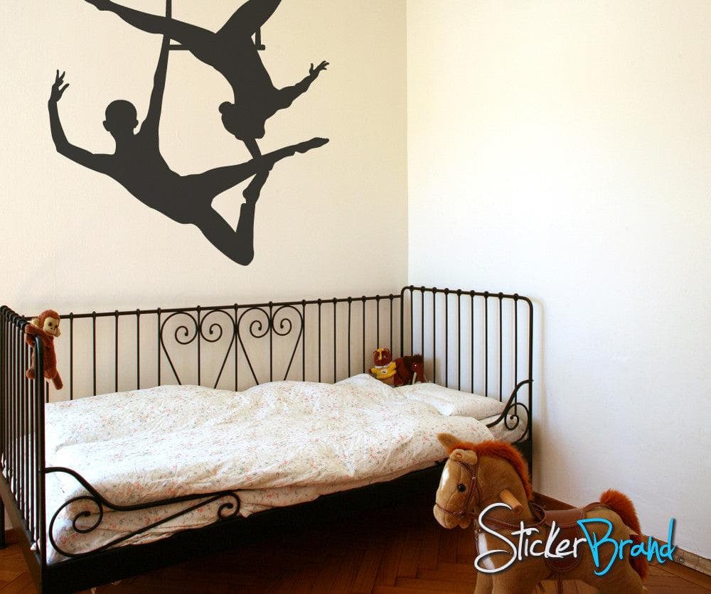 Vinyl Wall Decal Sticker Trapeze Twin #OS_MB194