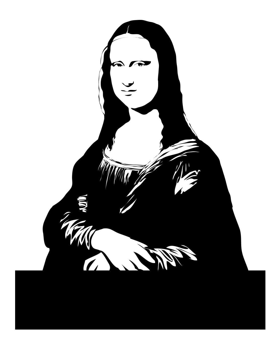 Mona Lisa painting by Leonardo da Vinci. Wall decal. #AC216