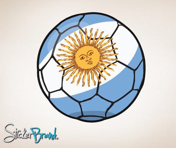 Graphic Wall Decal Sticker Football Soccer Argentina #JH130