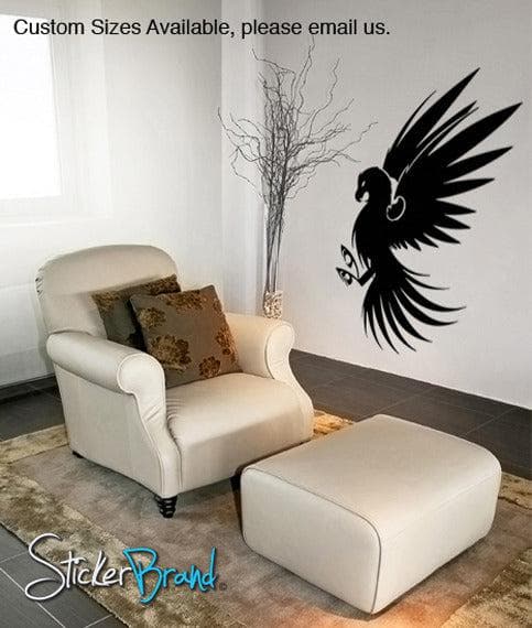 Vinyl Wall Decal Sticker Bird Eagle Hawk #KRiley112