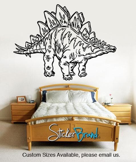Vinyl Wall Decal Sticker Dinosaur Dino Stegosaurus #KRiley117