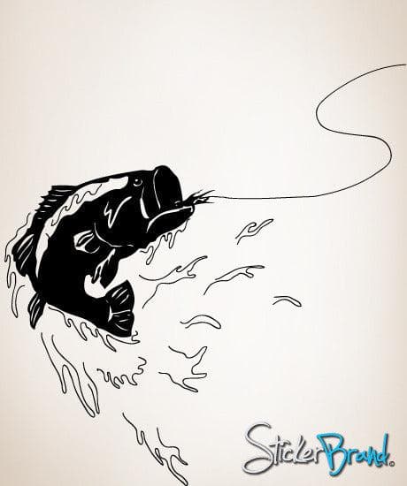 Bass Fishing Vinyl Wall Decal. #GFoster101