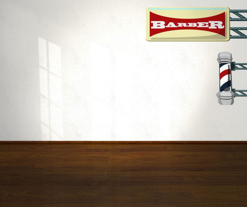 Graphic Wall Decal Sticker Barber Shop Pole #OS_MG108