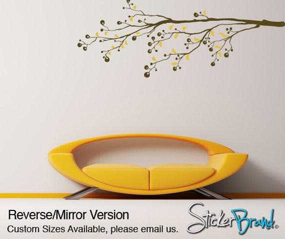Vinyl Wall Decal Sticker Berry Tree Branch #831