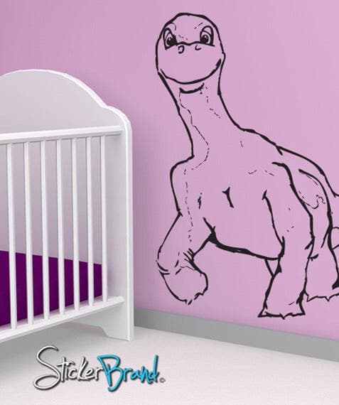 Vinyl Wall Decal Sticker Baby Brontosaurus Rex Dinosaur #JH182