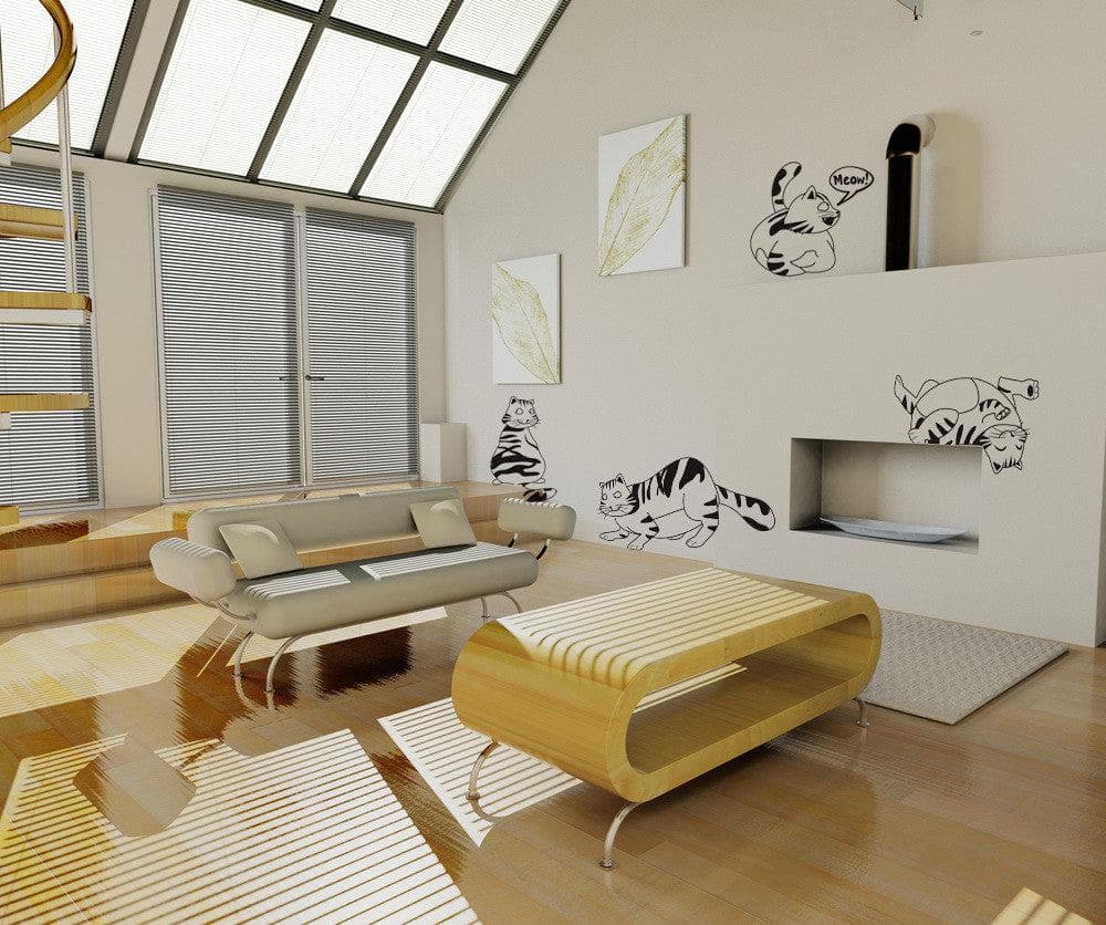 Cats Vinyl Wall Decal Sticker. #OS_DC349