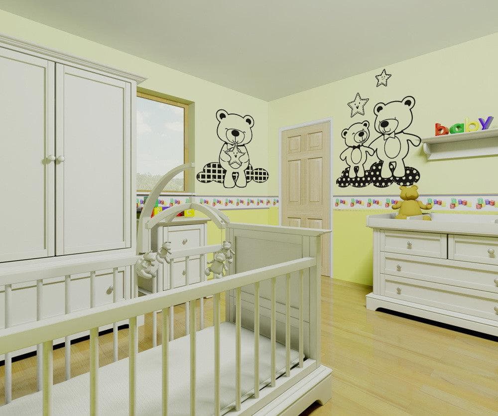 Vinyl Wall Decal Sticker Teddy Bears in the Sky #OS_DC348