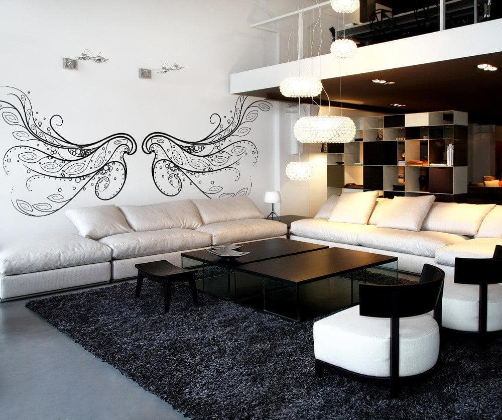 Vinyl Wall Decal Sticker Angel Wings #OS_DC225