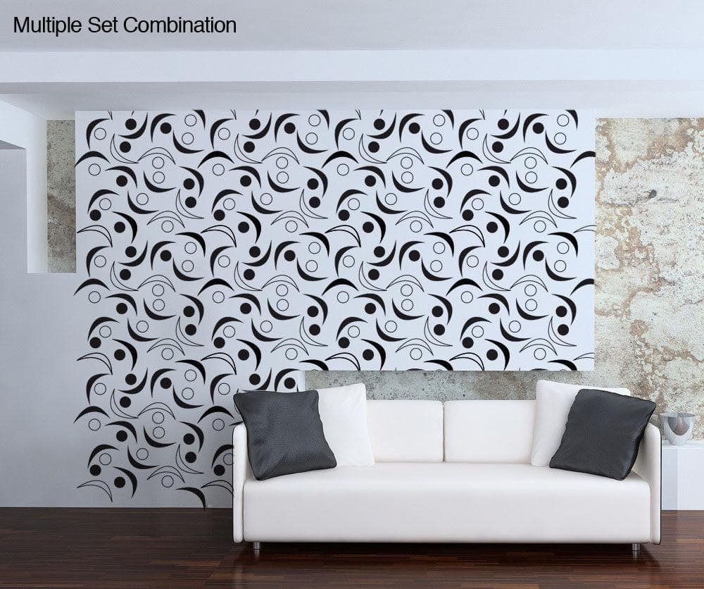Vinyl Wall Decal Sticker Abstract Circles and Shapes #OS_DC319