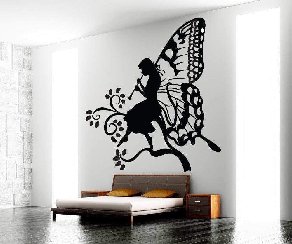 Vinyl Wall Decal Sticker Butterfly Fairy #OS_DC230