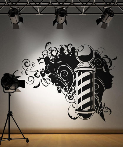 Vinyl Wall Decal Sticker Barbershop Design #OS_AA594