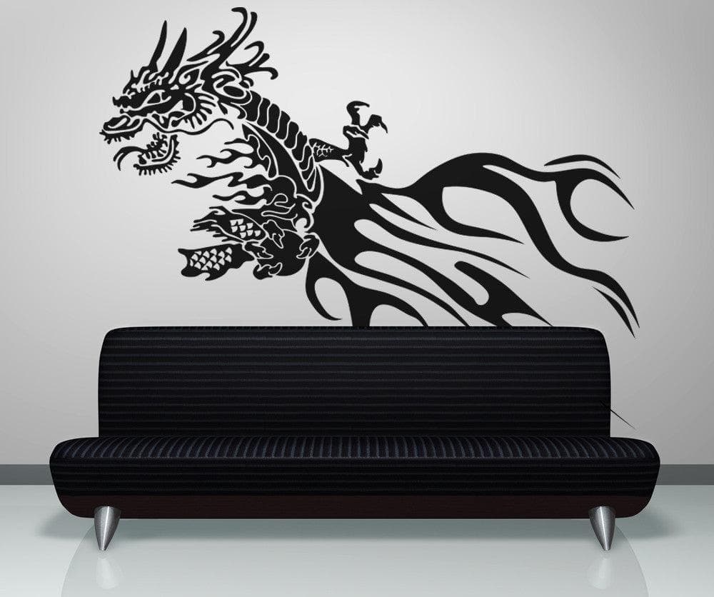 Vinyl Wall Decal Sticker Tribal Chinese Dragon #OS_AA533
