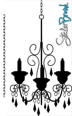 Vinyl Wall Decal Sticker Chandelier #KTudor105