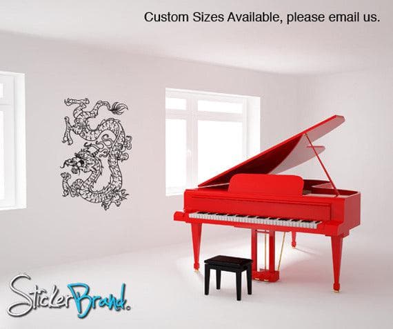 Vinyl Wall Decal Sticker Chinese Dragon #823