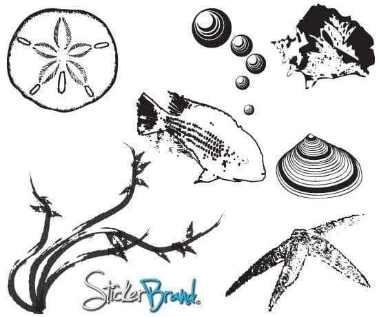 Vinyl Wall Decal Sticker Under the sea #DCriswell107