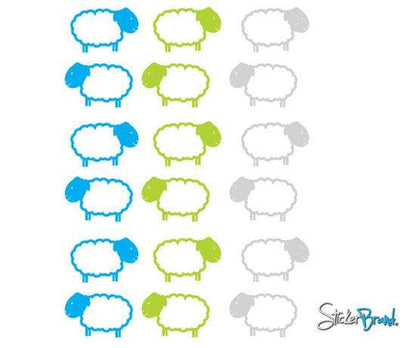 Vinyl Wall Decal Sticker Counting Sheeps Combination #MM140