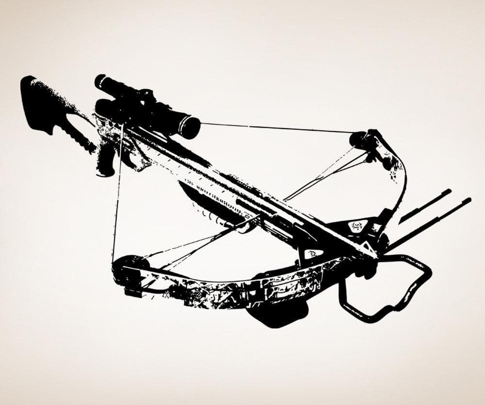 Vinyl Wall Decal Sticker Crossbow #OS_AA520