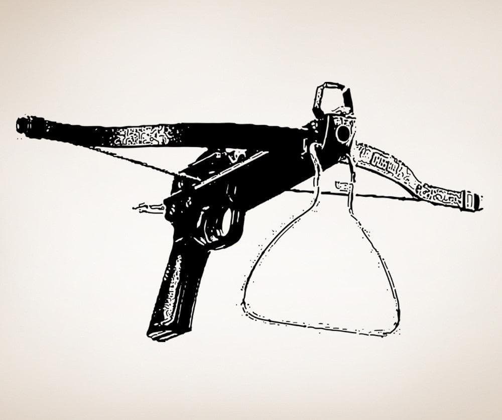 Vinyl Wall Decal Sticker Aimed Crossbow #OS_AA525
