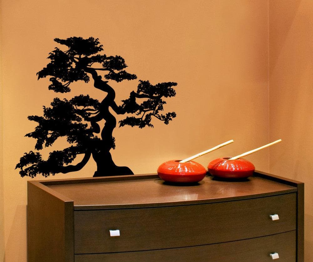 Vinyl Wall Decal Sticker Curvy Bonsai #AC202