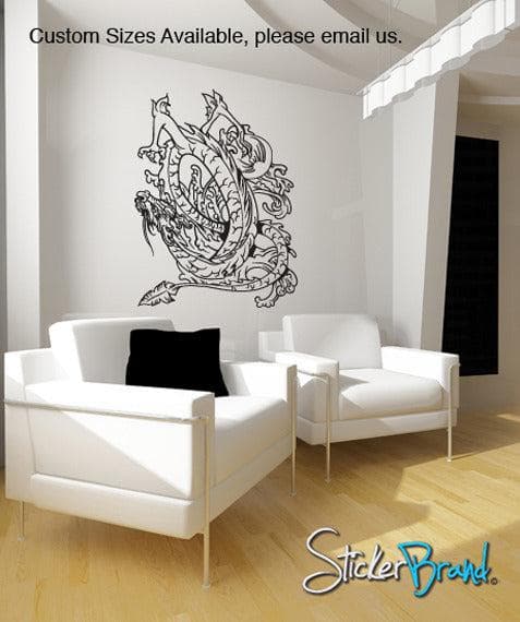 Vinyl Wall Decal Sticker Chinese Dragon #818