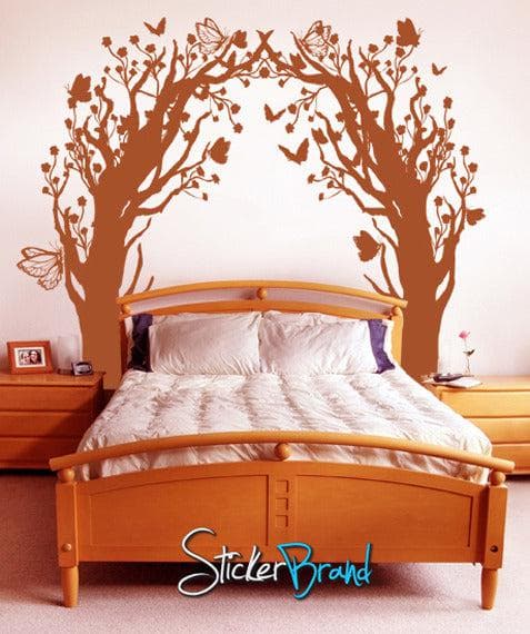 Vinyl Wall Decal Sticker Butterfly Floral Blossom Tree Tunnel #GFoster148