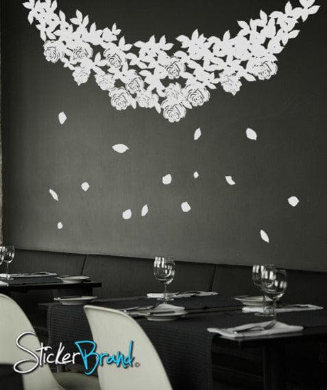 Vinyl Wall Decal Sticker Hanging Flower Roses #GFoster158