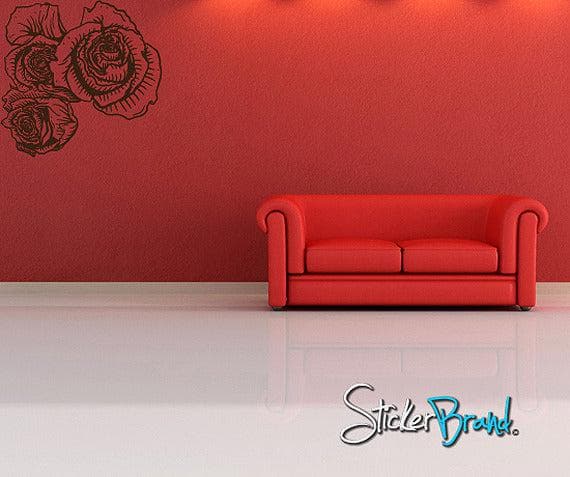 Vinyl Wall Decal Sticker Flower Floral #808