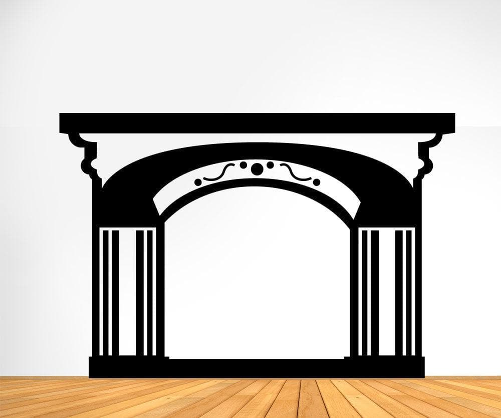Vinyl Wall Decal Sticker Fire Place #OS_MG175