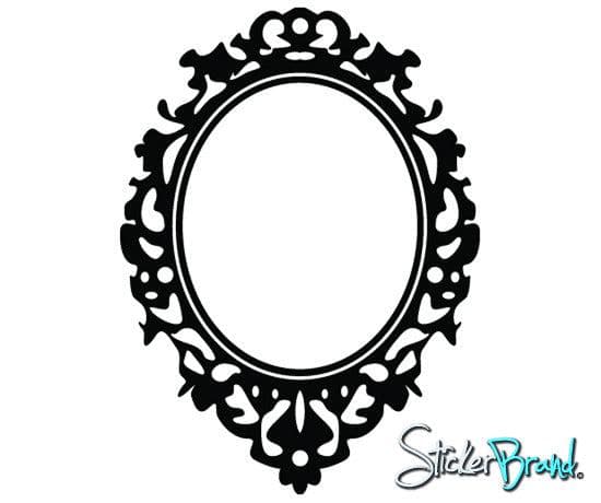 Mirror Frame Design Vinyl Wall Decal Sticker. #KTudor112