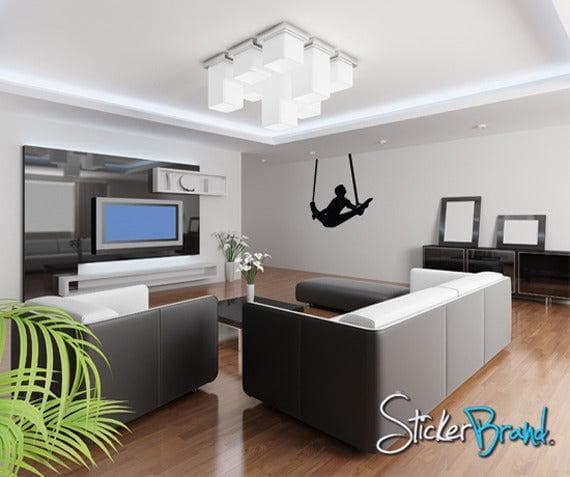 Vinyl Wall Decal Sticker Gymnastic Rings #815