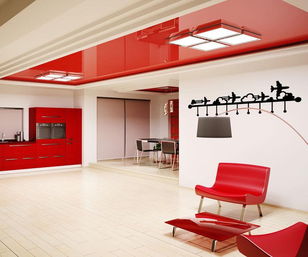 Vinyl Wall Decal Sticker Jet Hanger #OS_MG166